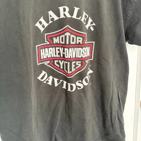 Vintage 90s Harley Davidson motorcycle Graphic T-Shirt - Picture 6 of 13